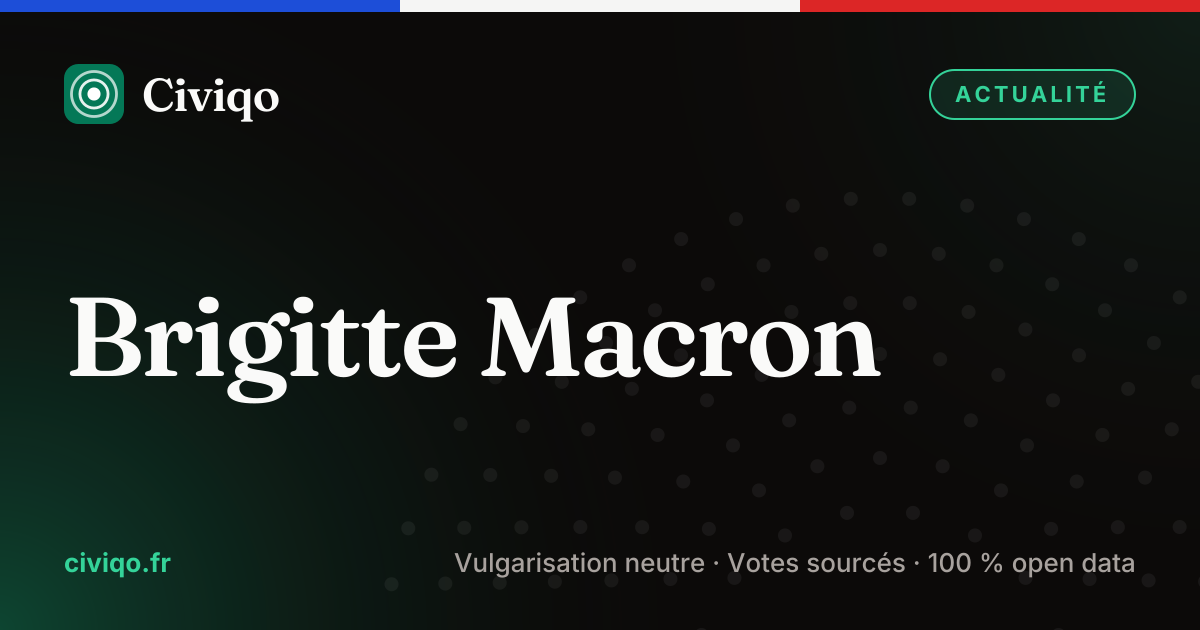 Brigitte Macron — l'essentiel · Civiqo